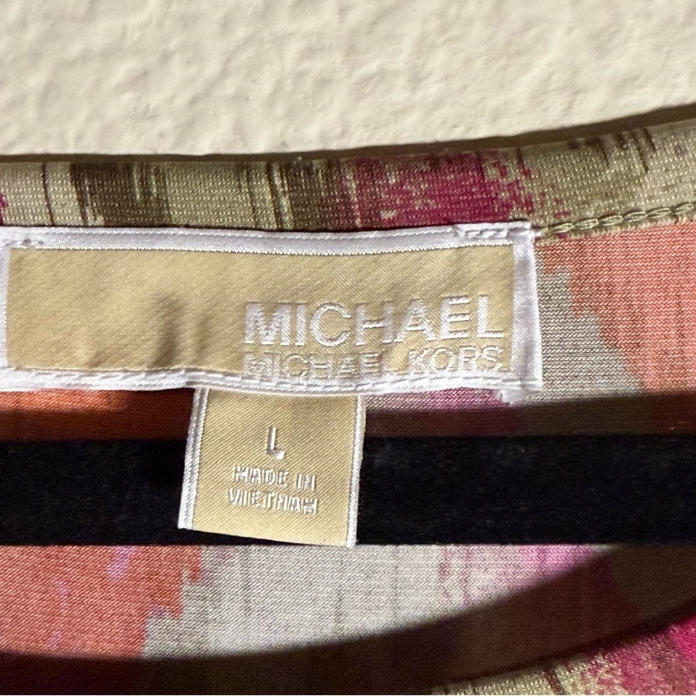 Michael Kors Multi-color Chevron Pattern Tie-Dres… - image 5